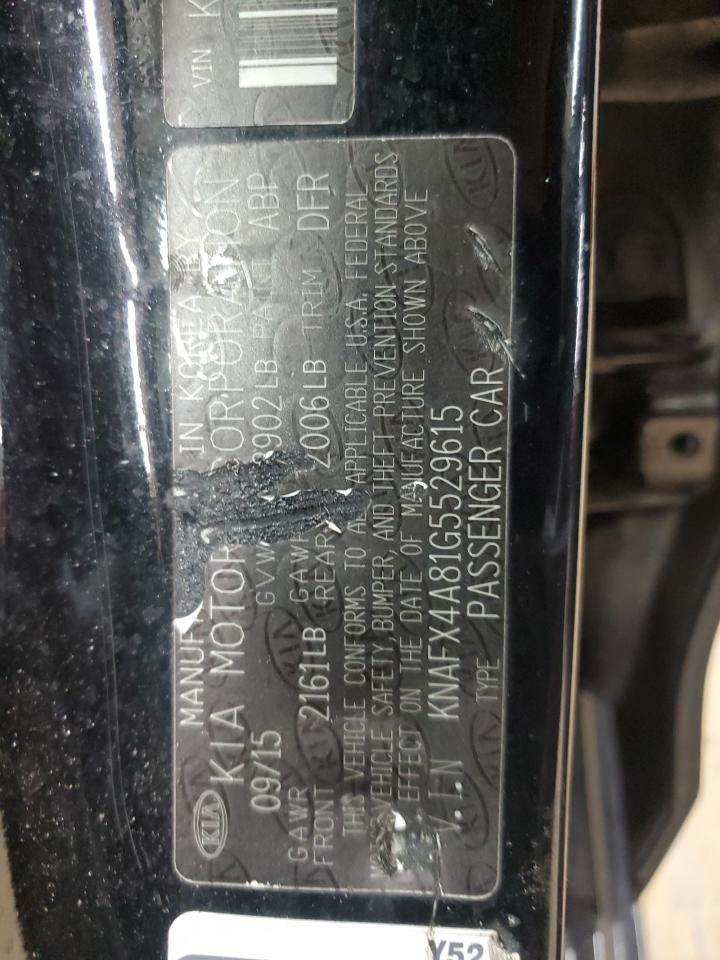 2016 Kia Forte Ex VIN: KNAFX4A81G5529615 Lot: 90027845