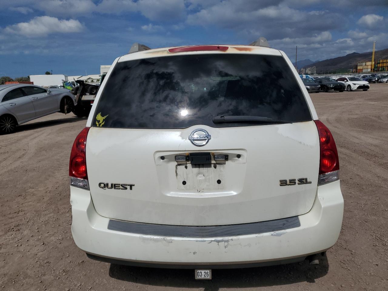 2005 Nissan Quest S VIN: 5N1BV28U05N101851 Lot: 90094145