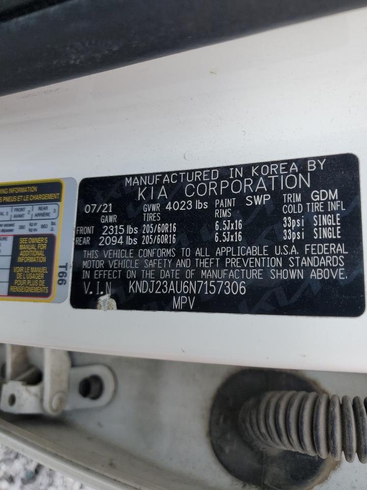 2022 Kia Soul Lx VIN: KNDJ23AU6N7157306 Lot: 85942895
