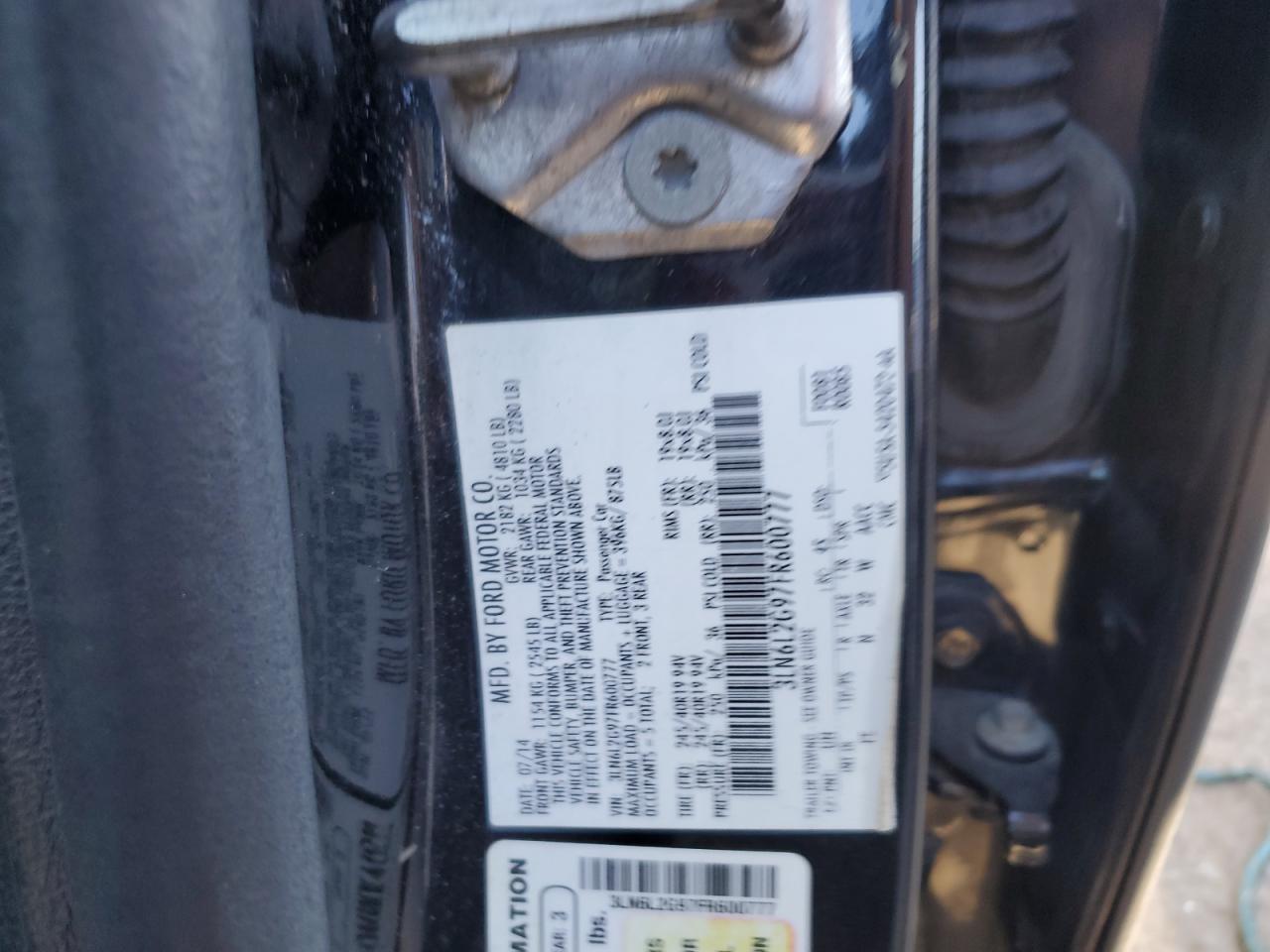 2015 Lincoln Mkz VIN: 3LN6L2G97FR600777 Lot: 85685025