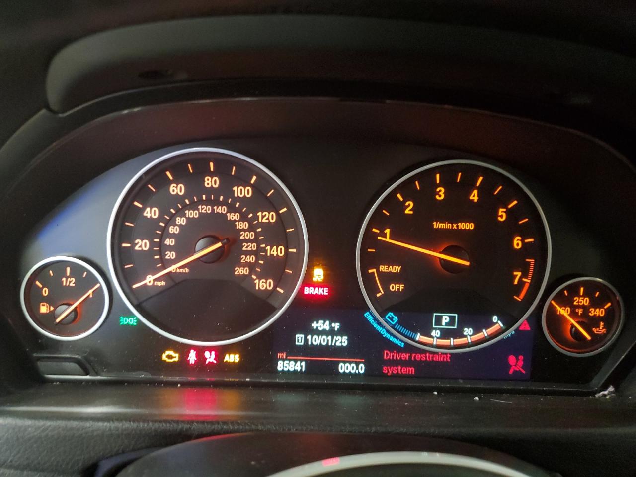 2015 BMW 335 Xi VIN: WBA3B9C58FF589367 Lot: 84984995