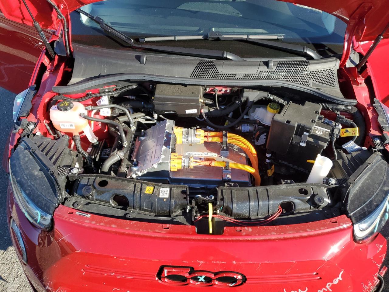 2024 Fiat 500 E Red VIN: ZFAFFAA47RX213815 Lot: 87045965