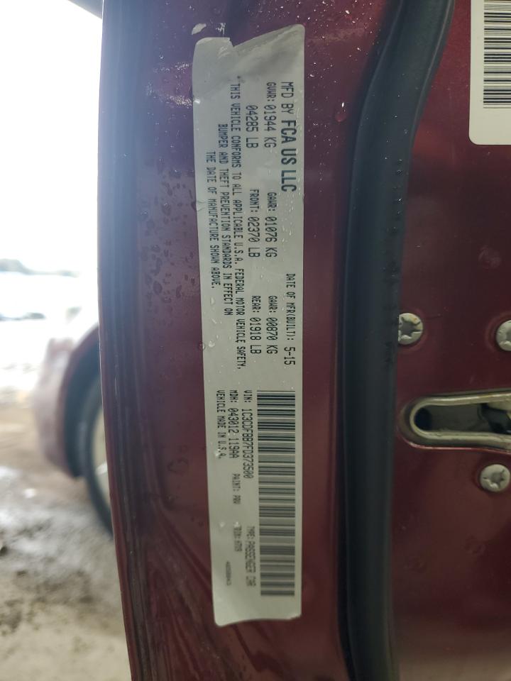 2015 Dodge Dart Sxt VIN: 1C3CDFBB7FD373500 Lot: 89615205