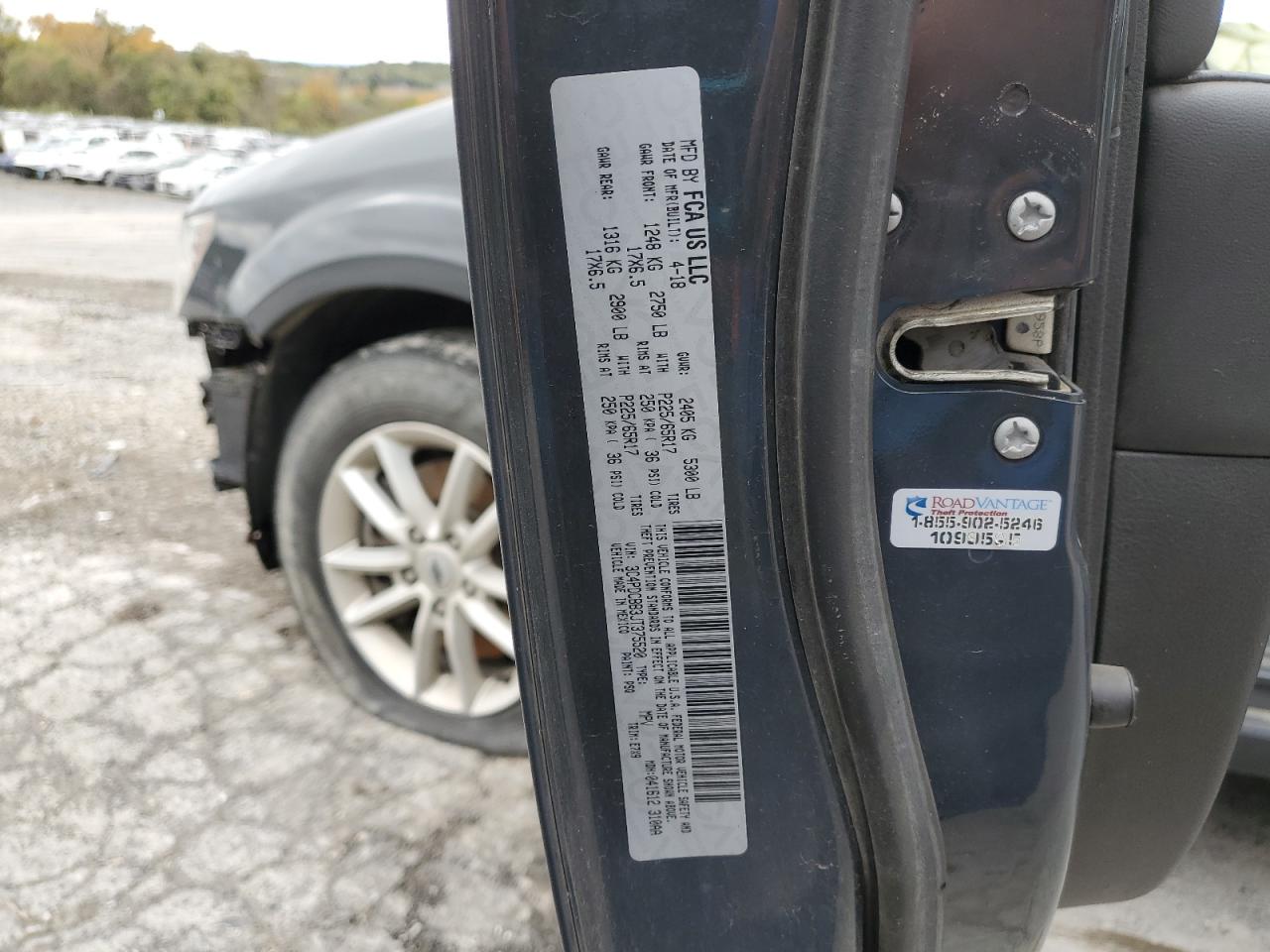 2018 Dodge Journey Sxt VIN: 3C4PDCBB3JT375520 Lot: 82420165