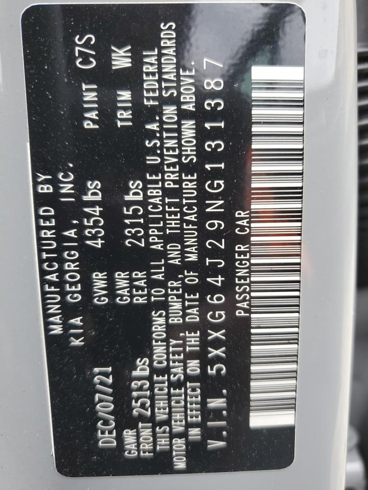 2022 Kia K5 Gt Line VIN: 5XXG64J29NG131387 Lot: 82372935