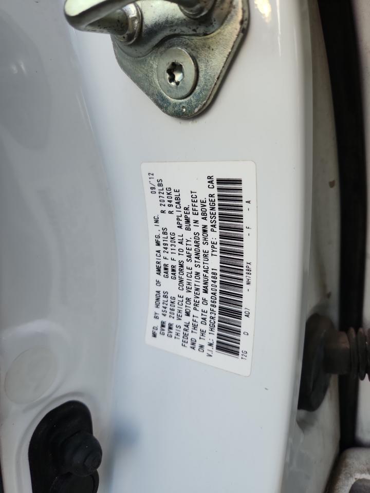 2013 Honda Accord Exl VIN: 1HGCR3F86DA004881 Lot: 85831495