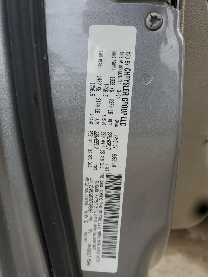 2014 Dodge Grand Caravan Se VIN: 2C4RDGBG0ER302867 Lot: 87196605