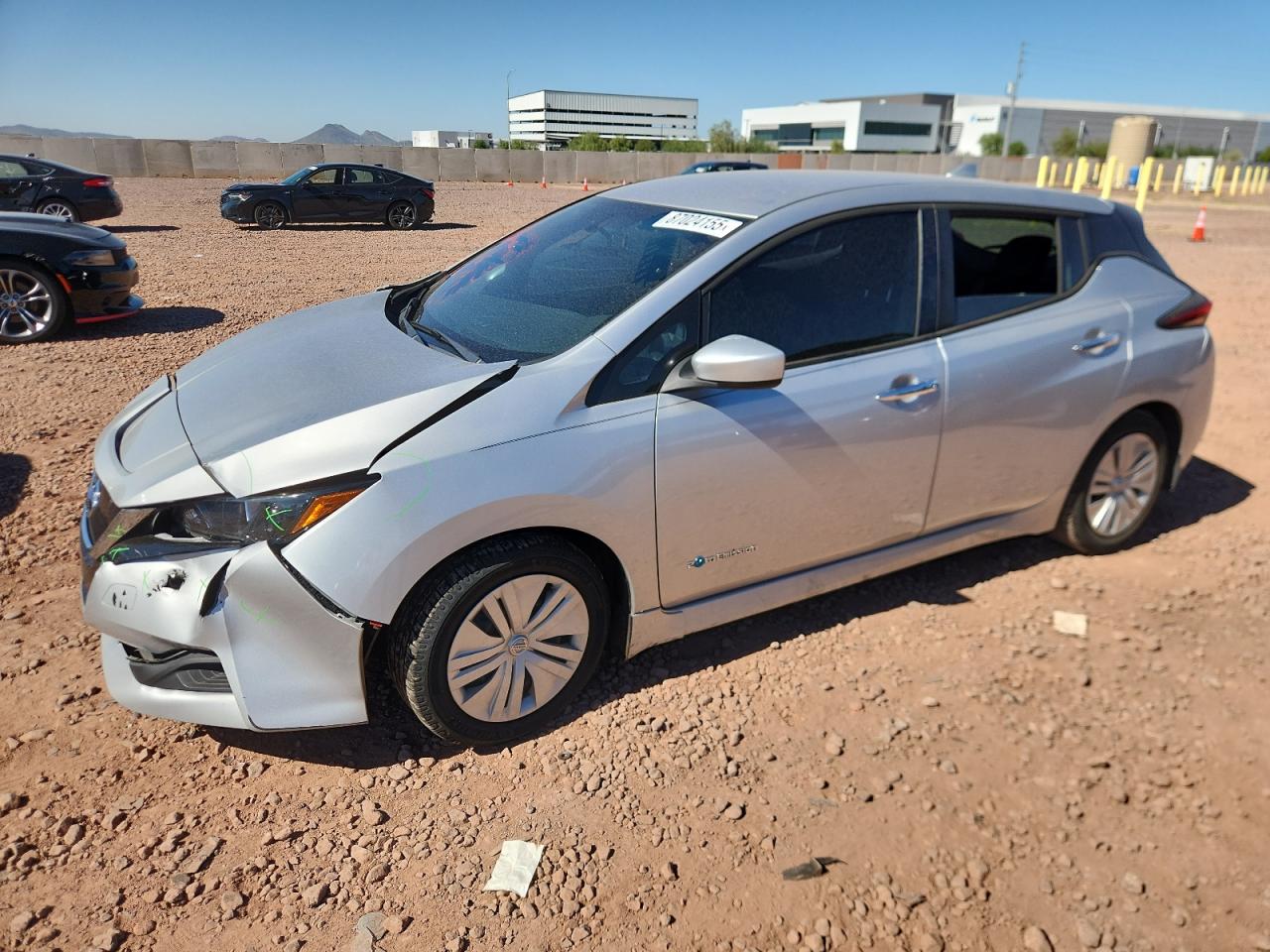 2018 NISSAN LEAF SILVER VIN: 1N4AZ1CP7JC311892