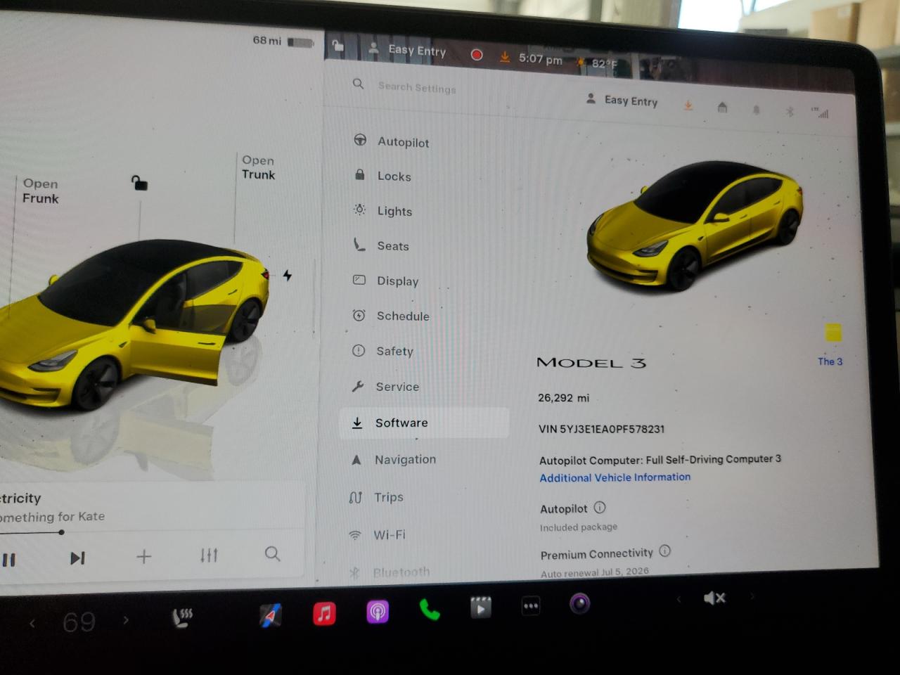 2023 Tesla Model 3 VIN: 5YJ3E1EA0PF578231 Lot: 86785915