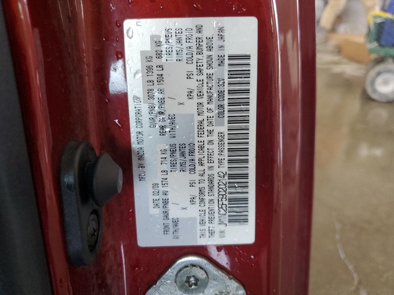 2009 Mazda Mx-5 Miata VIN: JM1NC25F590202142 Lot: 90381215