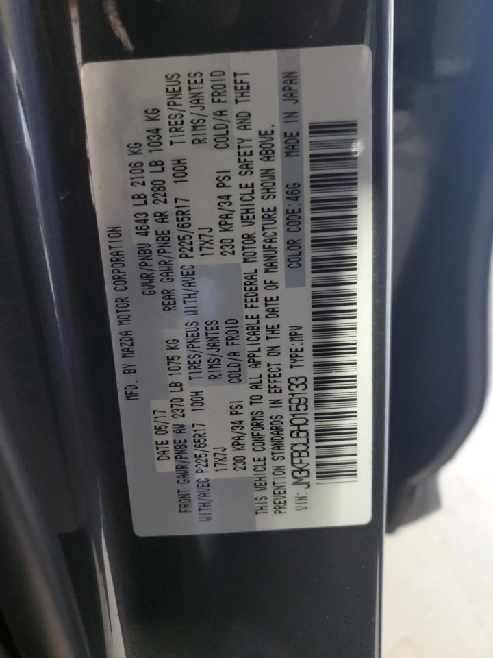 2017 Mazda Cx-5 Touring VIN: JM3KFBCL6H0159133 Lot: 82368105