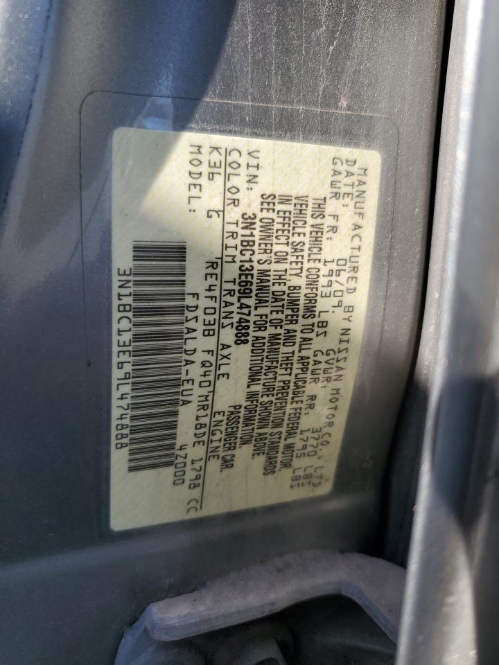 2009 Nissan Versa S VIN: 3N1BC13E69L474888 Lot: 82288115