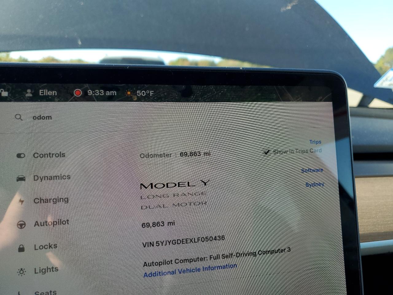 2020 Tesla Model Y VIN: 5YJYGDEEXLF050436 Lot: 86052325