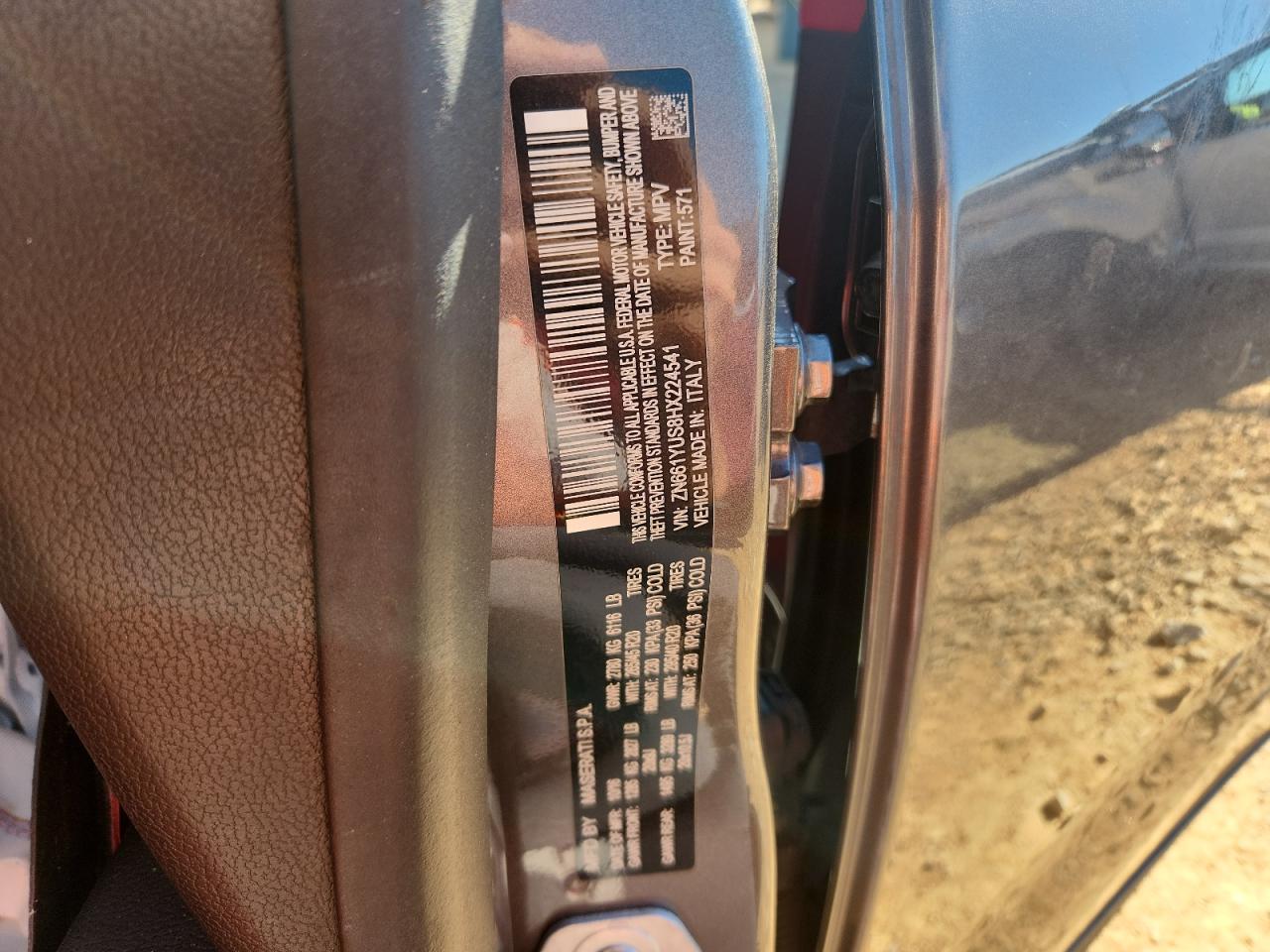 2017 Maserati Levante S Sport VIN: ZN661YUS8HX224541 Lot: 86409635