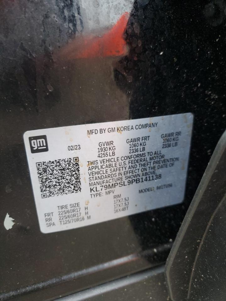 2023 Chevrolet Trailblazer Lt VIN: KL79MPSL9PB141138 Lot: 85303135