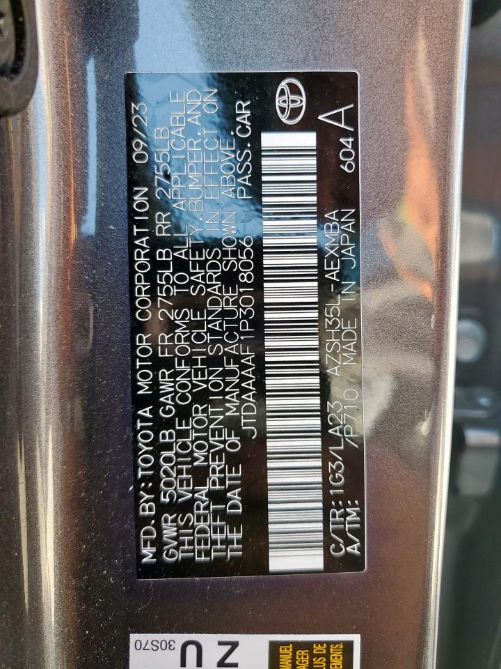 2023 Toyota Crown Xle VIN: JTDAAAAF1P3018056 Lot: 82397875