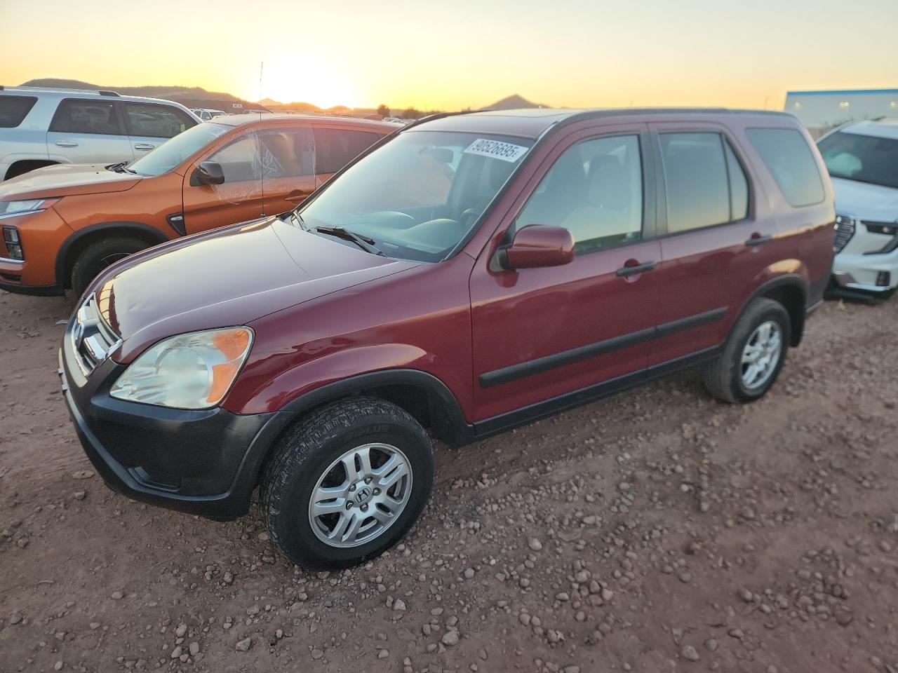 2004 Honda Cr-V Ex red null gas JHLRD78894C037098 photo #1