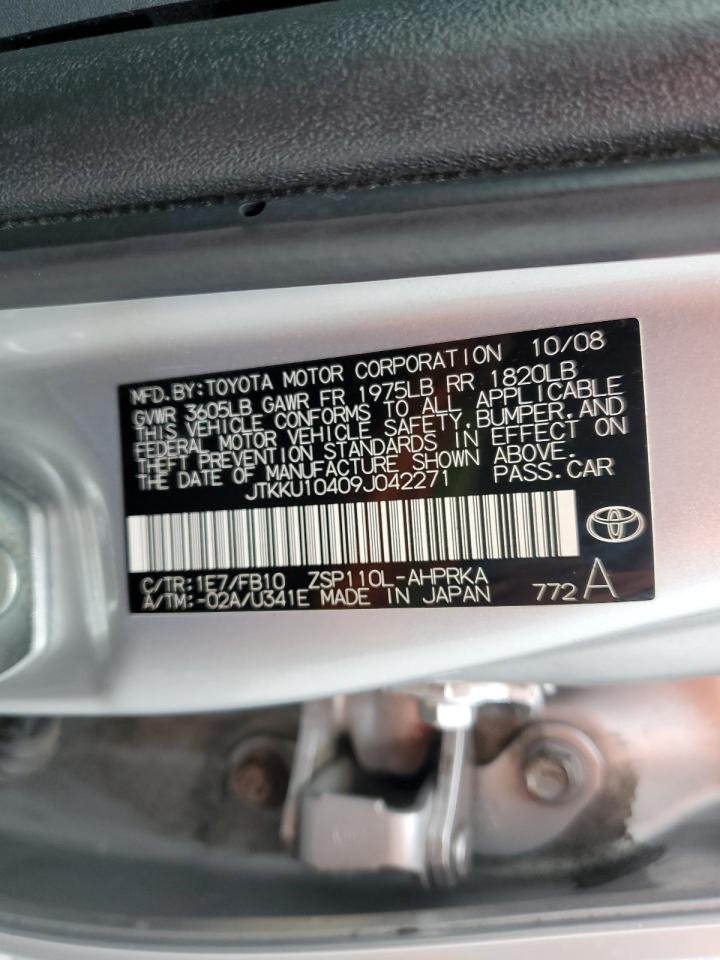 2009 Toyota Scion Xd VIN: JTKKU10409J042271 Lot: 86499325