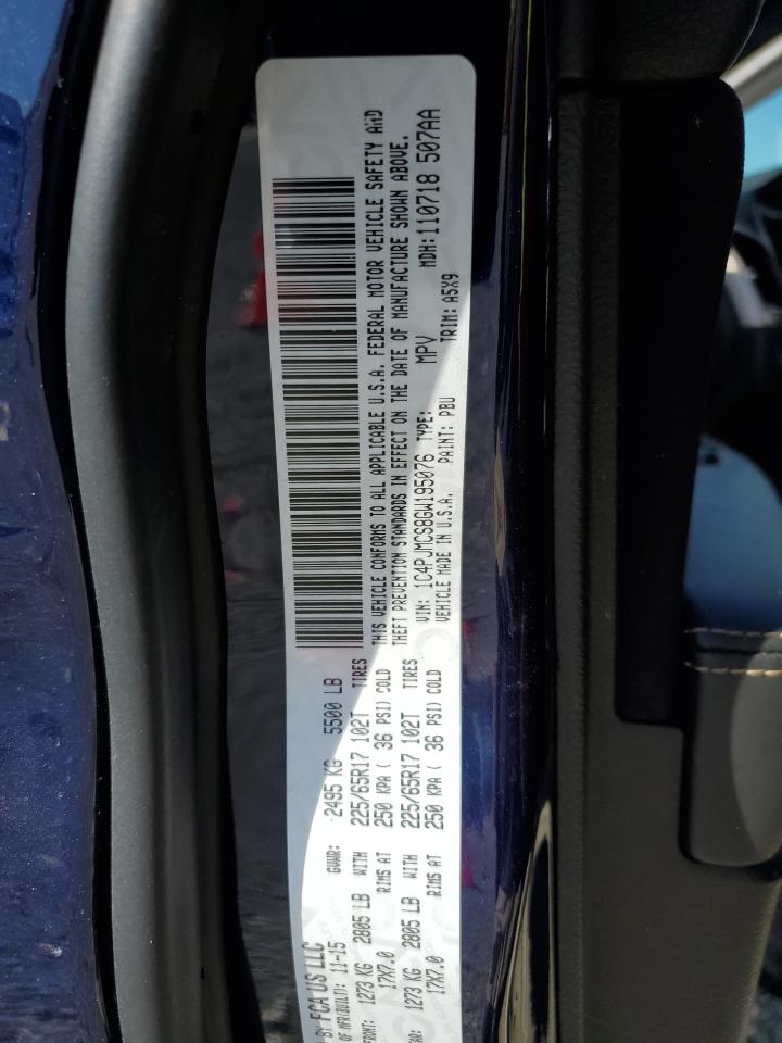 2016 Jeep Cherokee Latitude VIN: 1C4PJMCS8GW195076 Lot: 84521175