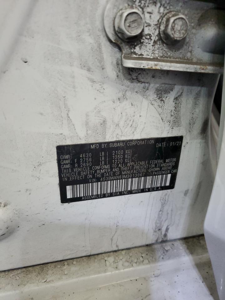 2021 Subaru Legacy Limited VIN: 4S3BWAN69M3013067 Lot: 86086845