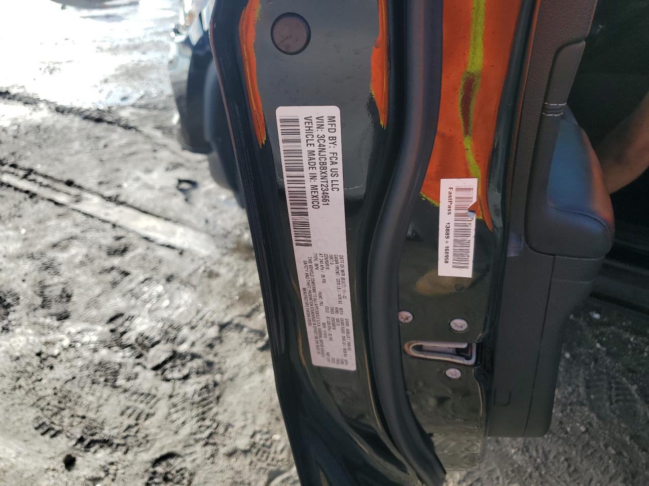 2022 Jeep Compass Latitude VIN: 3C4NJCBBXNT234661 Lot: 86052075