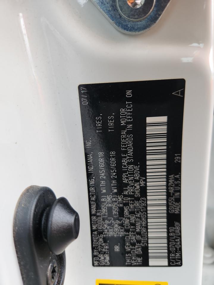 2017 Toyota Highlander Se VIN: 5TDJZRFH6HS517923 Lot: 82310265