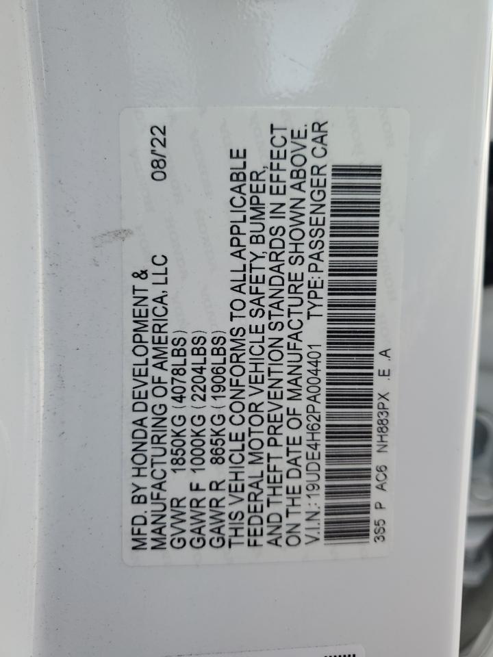 2023 Acura Integra A-Spec Tech VIN: 19UDE4H62PA004401 Lot: 89875955