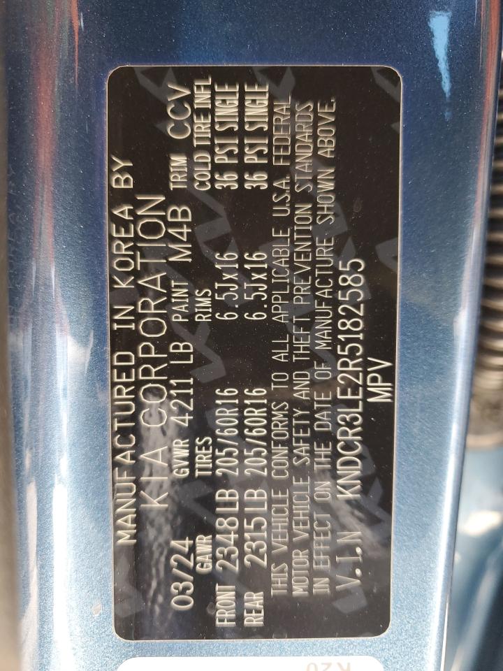 2024 Kia Niro Ex VIN: KNDCR3LE2R5182585 Lot: 82220525