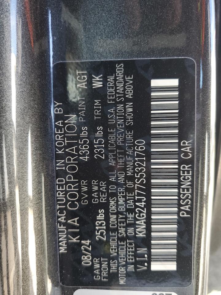 2025 Kia K5 Lxs VIN: KNAG24J77S5321760 Lot: 85200795