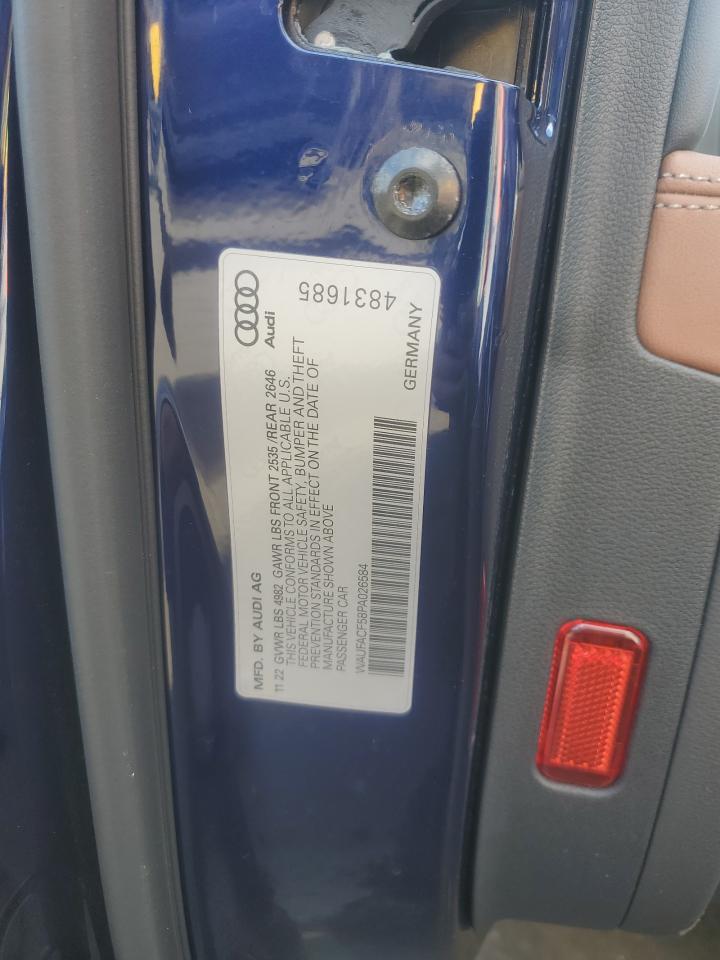 2023 Audi A5 Premium Plus 45 VIN: WAUFACF58PA026584 Lot: 89434825