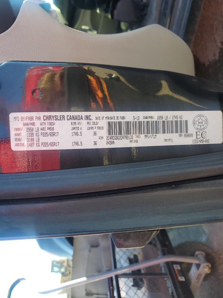 2013 Dodge Grand Caravan Se VIN: 2C4RDGBG2DR789133 Lot: 83813005