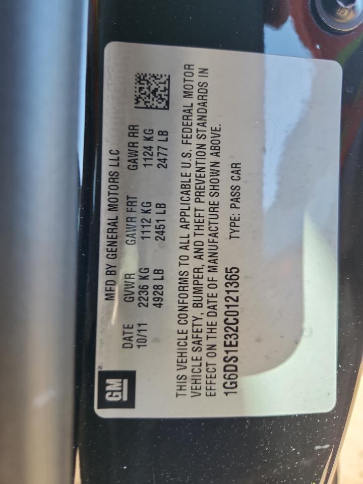 2012 Cadillac Cts Premium Collection VIN: 1G6DS1E32C0121365 Lot: 91044715