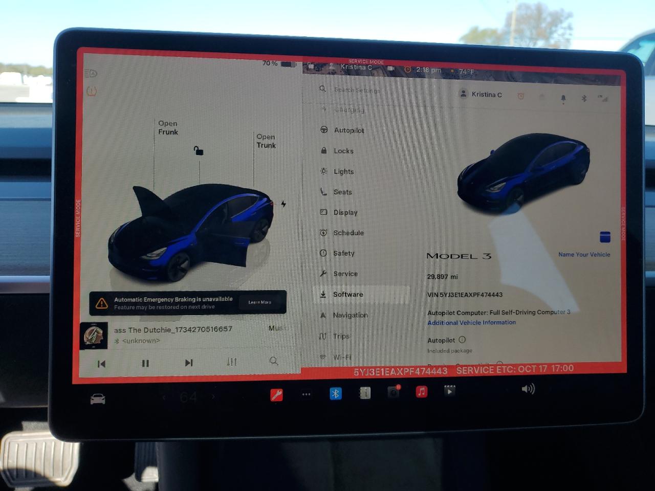 2023 Tesla Model 3 VIN: 5YJ3E1EAXPF474443 Lot: 82610705