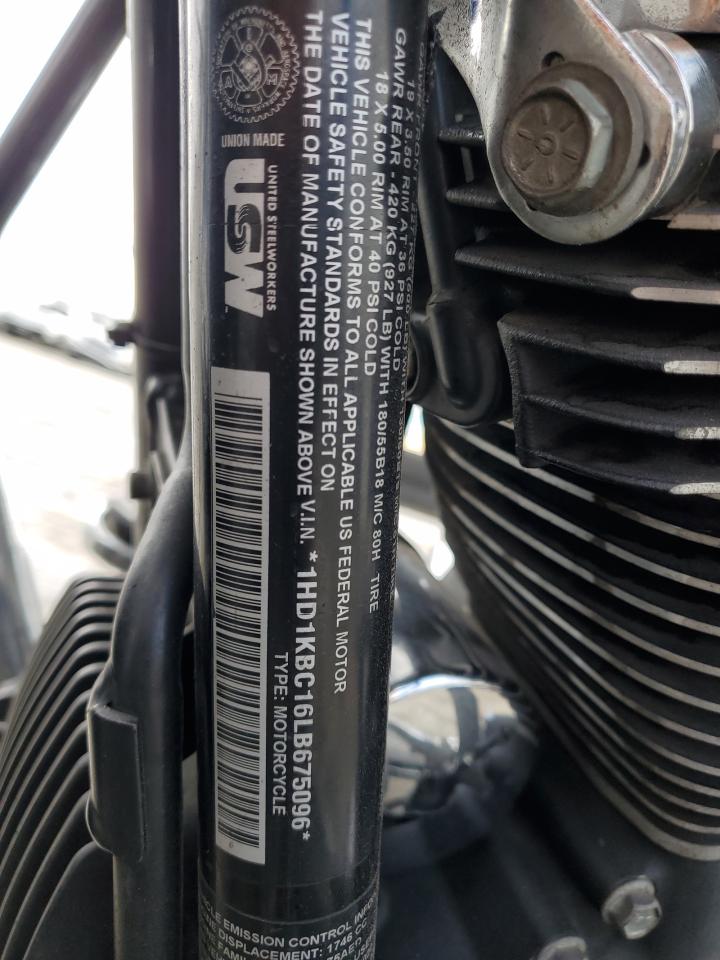 2020 Harley-Davidson Flhx VIN: 1HD1KBC16LB675096 Lot: 82003615