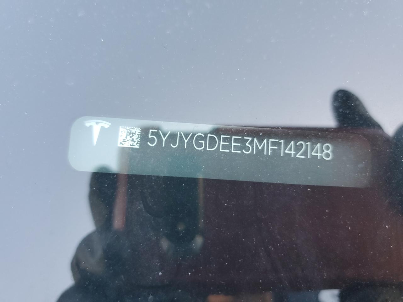 2021 Tesla Model Y VIN: 5YJYGDEE3MF142148 Lot: 86274145