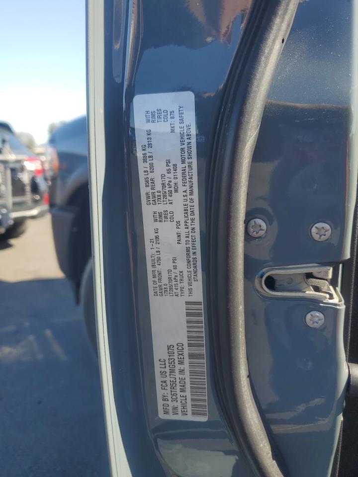 2021 Ram 2500 Powerwagon VIN: 3C6TR5EJ7MG531075 Lot: 82313295