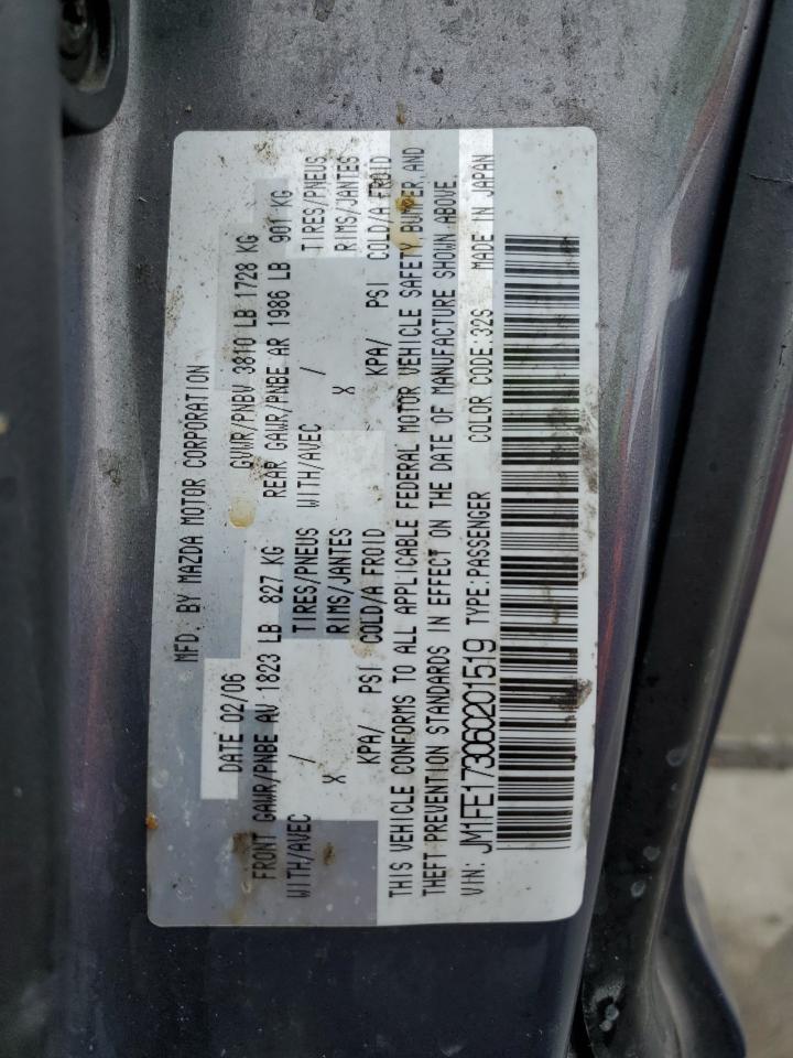 2006 Mazda Rx8 VIN: JM1FE173060201519 Lot: 82192805