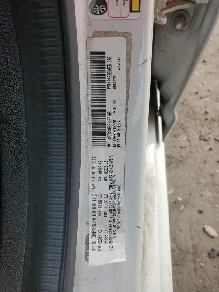 2014 Chrysler 200 Lx VIN: 1C3CCBAB3EN123886 Lot: 86215785