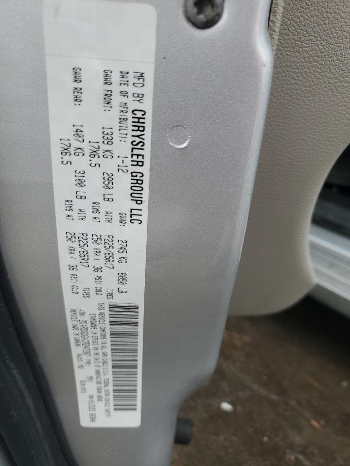 2012 Dodge Grand Caravan Crew VIN: 2C4RDGDG4CR247267 Lot: 90483835