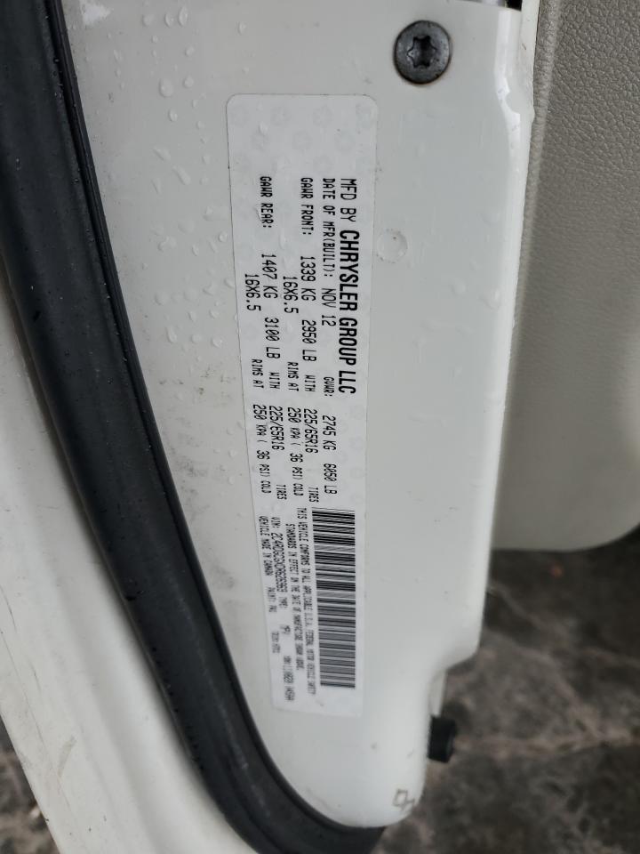 2013 Dodge Grand Caravan Sxt VIN: 2C4RDGCGXDR626969 Lot: 90613245