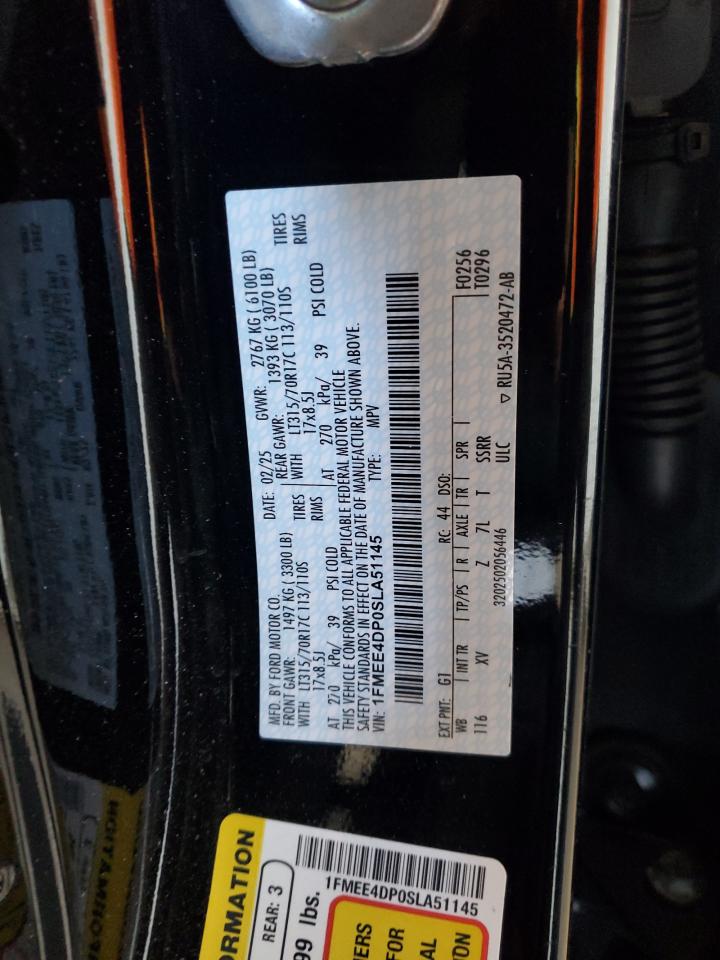 2025 Ford Bronco Heritage VIN: 1FMEE4DP0SLA51145 Lot: 84581275