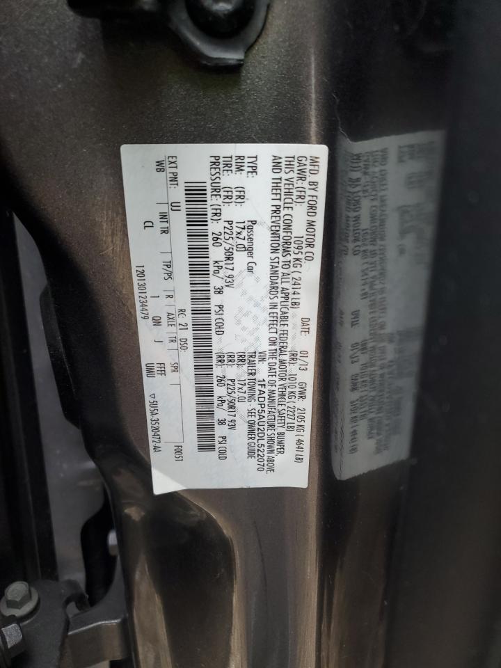 2013 Ford C-Max Se VIN: 1FADP5AU2DL522070 Lot: 90025325