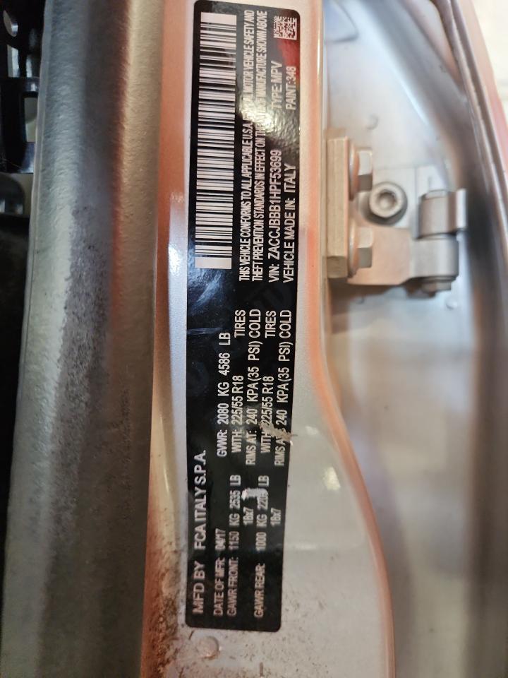 2017 Jeep Renegade Latitude VIN: ZACCJBBB1HPF53699 Lot: 84579545