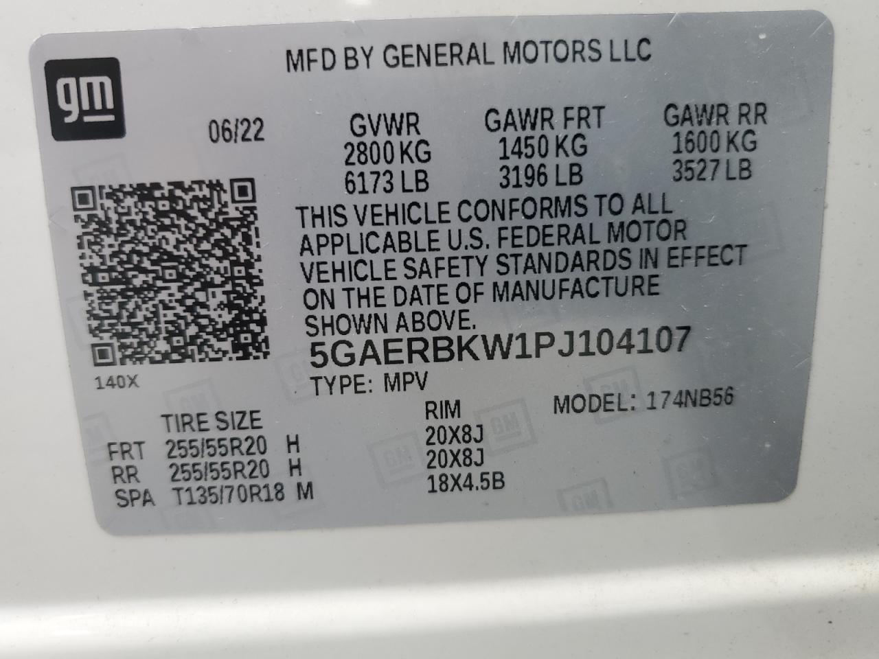 2023 Buick Enclave Essence VIN: 5GAERBKW1PJ104107 Lot: 81813755