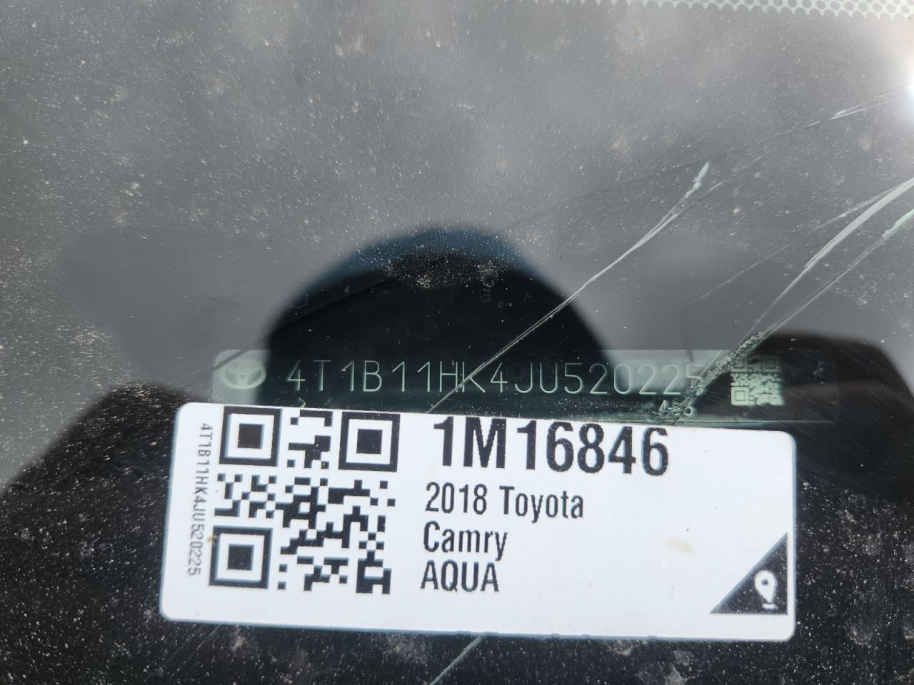 2018 Toyota Camry L VIN: 4T1B11HK4JU520225 Lot: 82371335