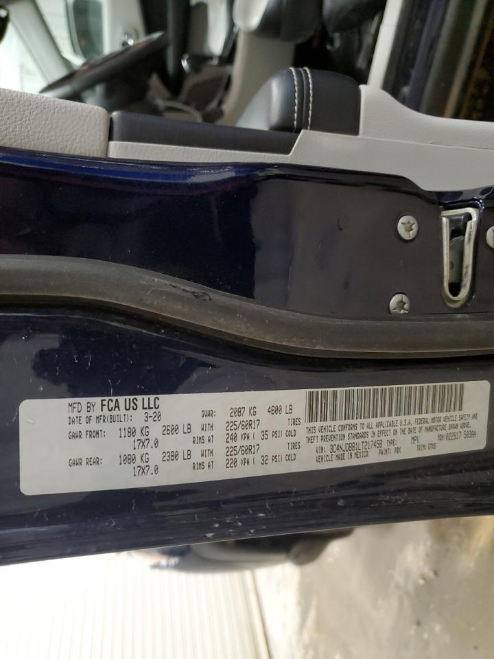 2020 Jeep Compass Latitude VIN: 3C4NJDBB1LT217458 Lot: 82278285