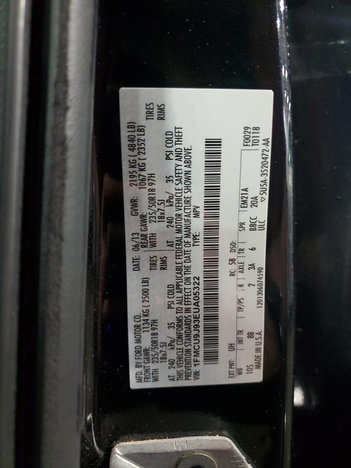 2014 Ford Escape Titanium VIN: 1FMCU9J93EUA05322 Lot: 86685635