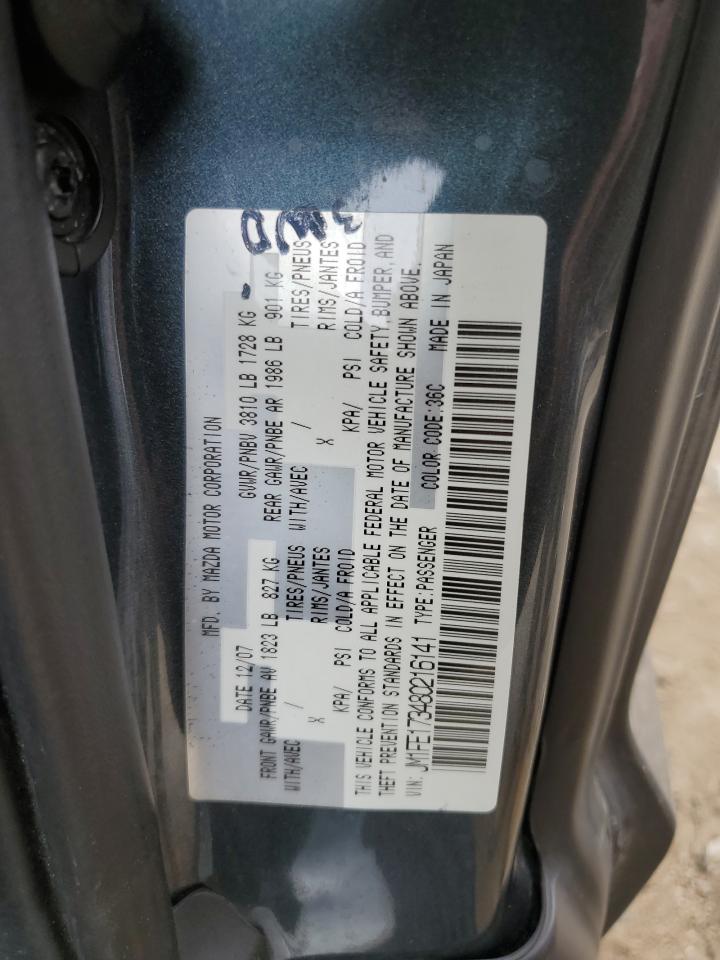 2008 Mazda Rx8 VIN: JM1FE173480216141 Lot: 81944235