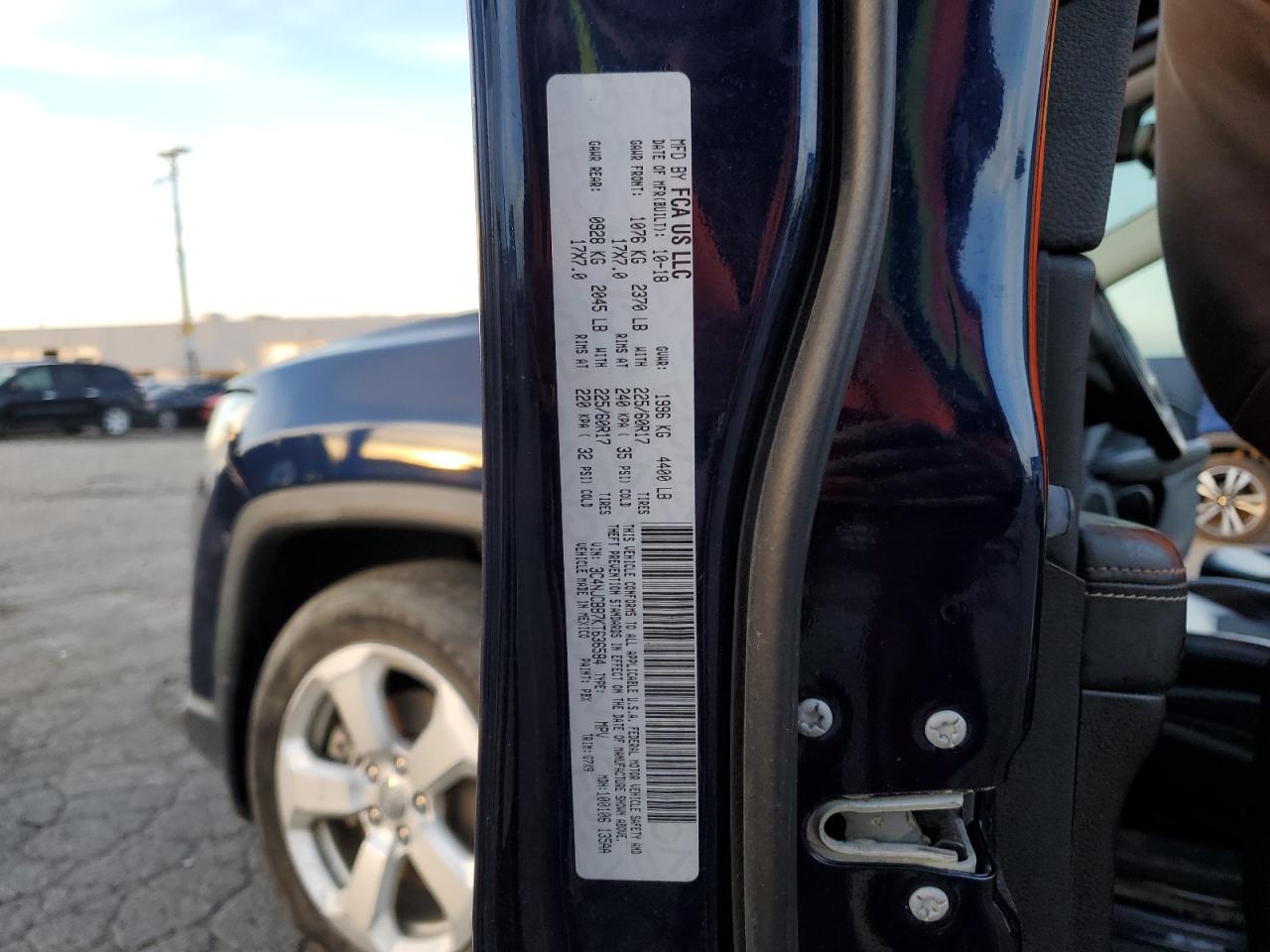 2019 Jeep Compass Latitude VIN: 3C4NJCBB7KT636584 Lot: 84646855