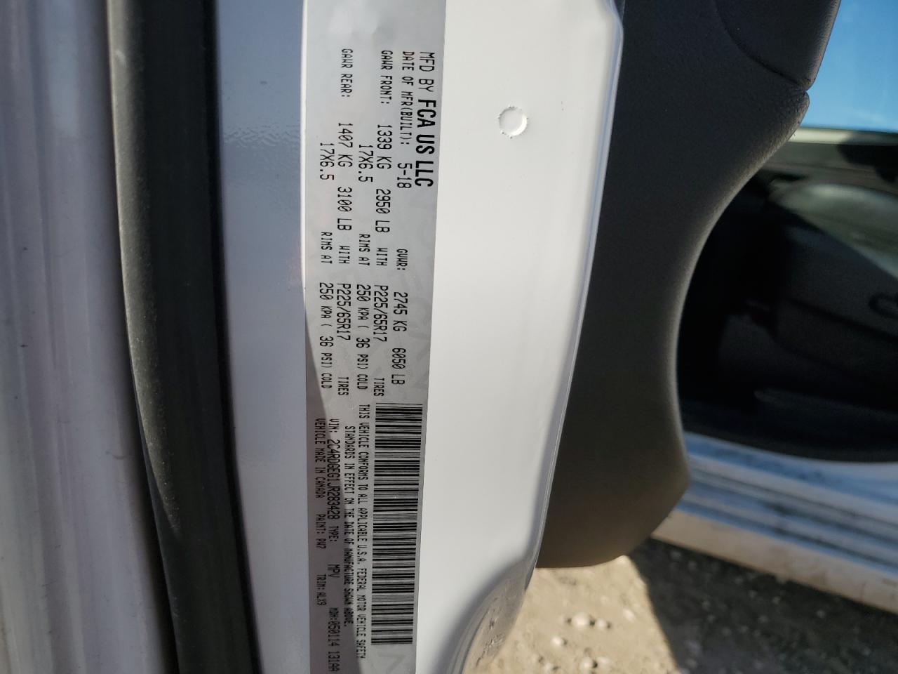 2018 Dodge Grand Caravan Gt VIN: 2C4RDGEG1JR283428 Lot: 82615755